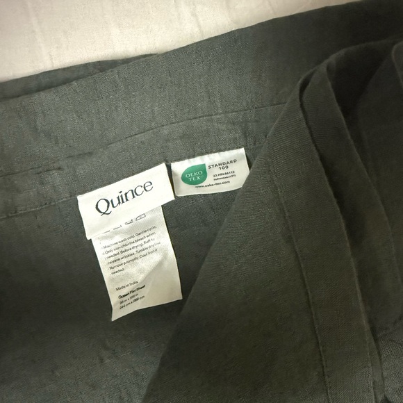 Quince european linen sheet set queen pine nwot - Picture 6 of 8